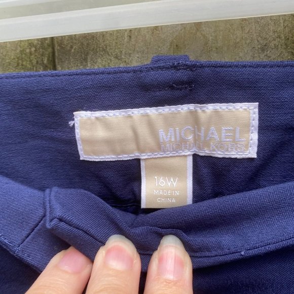 New Michael Kors Miranda navy pants 16 - Picture 4 of 8